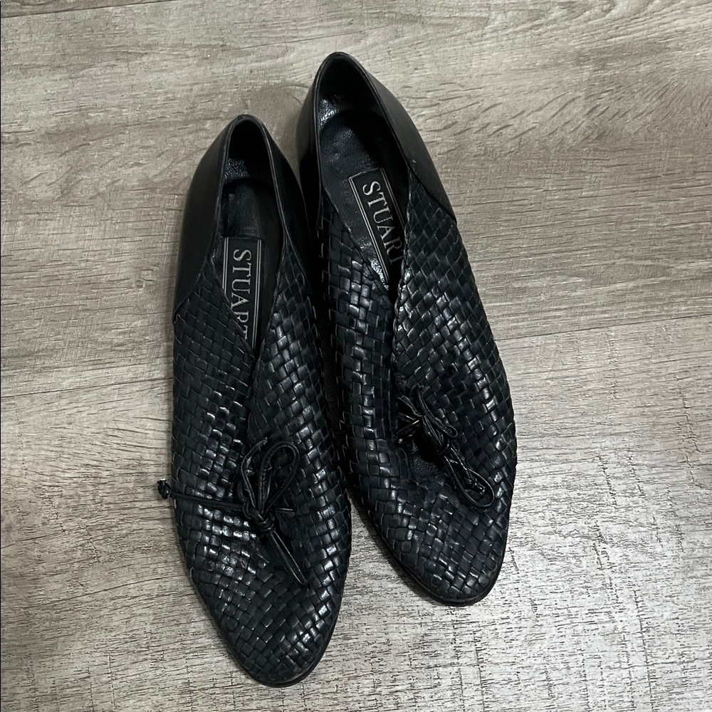 Stuart Black Woven Loafers
